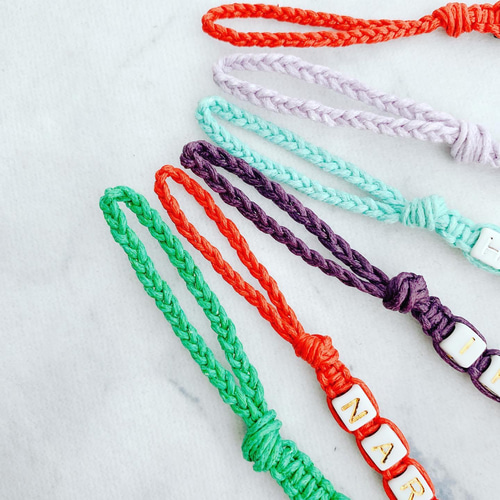 送料無料》オーダーメイド☆ミサンガストラップ ワックスコード