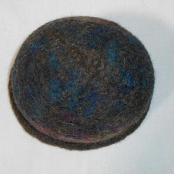 毛糸模様の帽子(茶色） 4枚目の画像