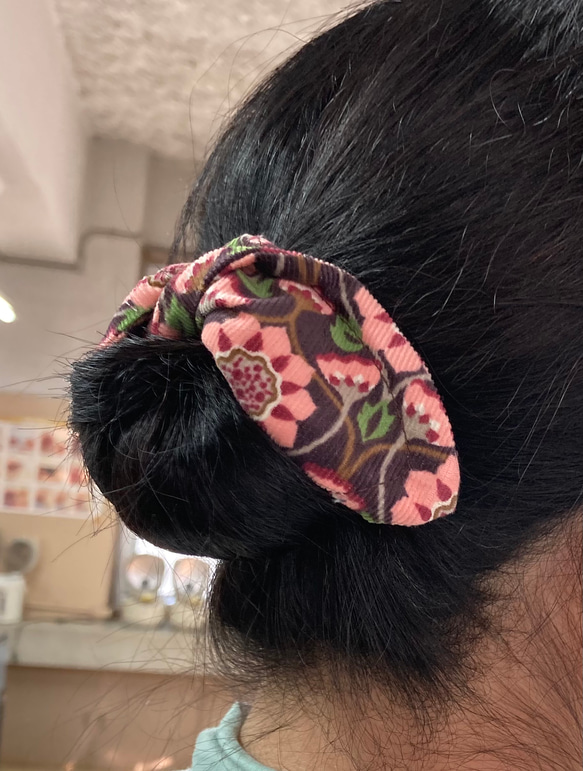 MODA fabric hair bun / シニヨンメーカー / お団子メーカー / Deft bun 4枚目の画像