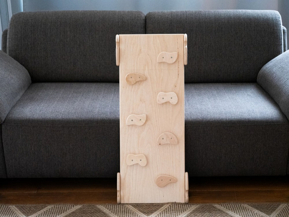 木製のモンテッソーリクライミング家具、折りたたみ式トライアングル、1歳向けギフト 3枚目の画像