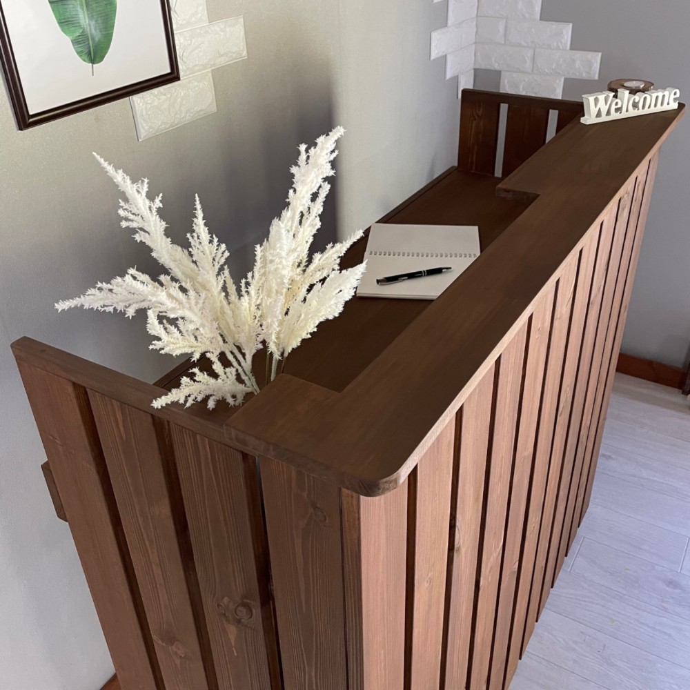 日本初の 受注製作_BARIKI_レジカウンター 木製カウンター 幅120cm