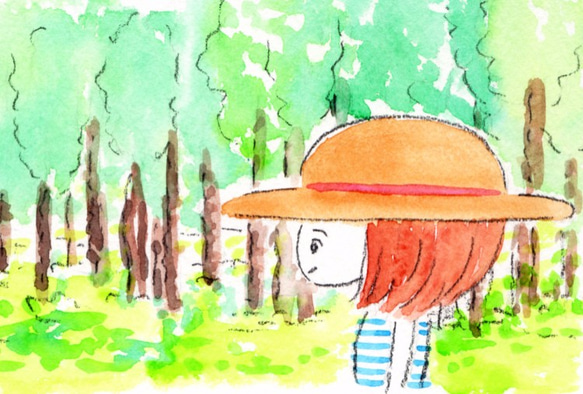 ポストカード3枚セットNo.7『初夏の森』 1枚目の画像