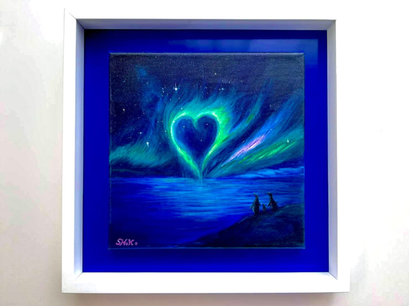 【原画】『グリヴォルト』（ペンギン　絵画　パステル画） 原画】『グリヴォルト』（ペンギン 絵画 パステル画）