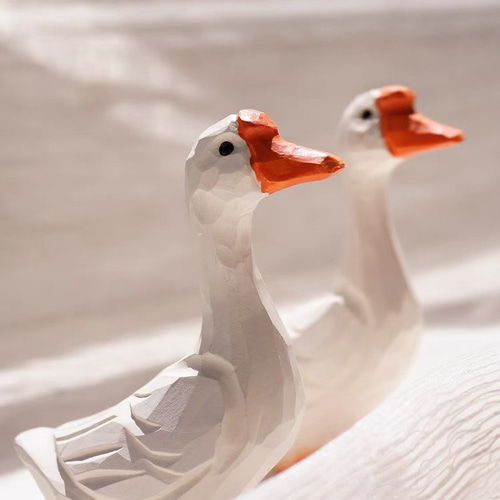 ガチョウの置物 置物 インテリア 雑貨 おしゃれ かわいい 玄関 ガチョウ2羽の価格