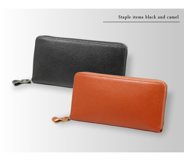 豊岡工房 牛革コインが分けられる 長財布 ラウンドファスナー 札入れ カード入れ 小銭入れ 日本製