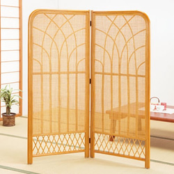 天然籐折りたたみ衝立 高さ100cm/140cm ついたて 間仕切り 衝立