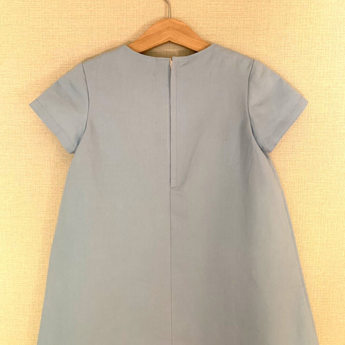 ハンドメイド刺繍　半袖ワンピース 110センチ 手刺繍入り半袖ワンピース【110cm】 子供服 ttt 通販 12300822