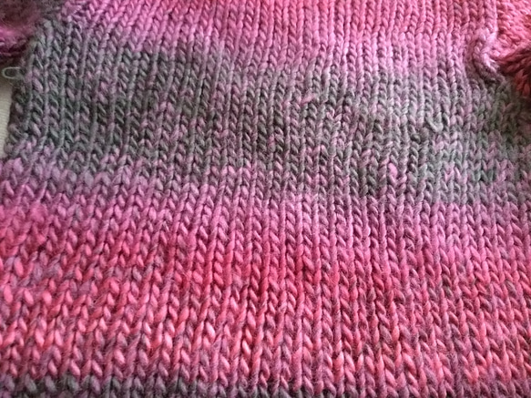 キッズ手編みセーター 3枚目の画像