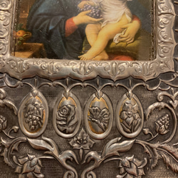 Healing  メタル　額　中世的　工芸　キリスト教　美術品　 5枚目の画像