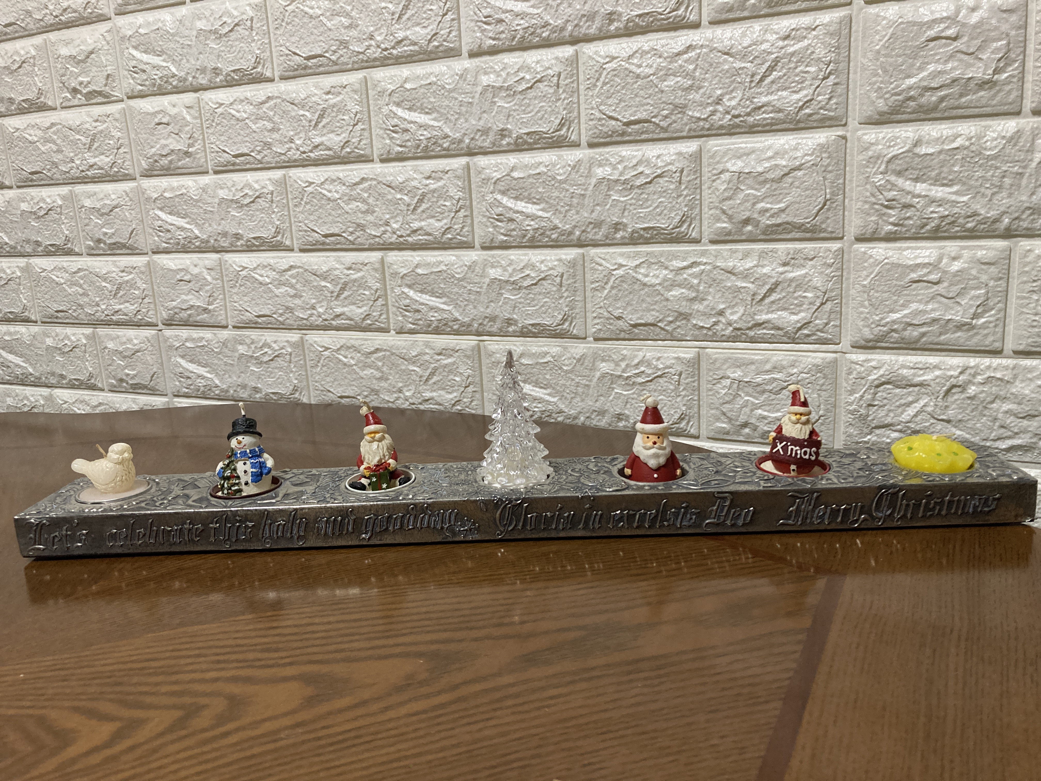 クリスマス　メタルアート　飾り　長い　キリスト教　サンタ