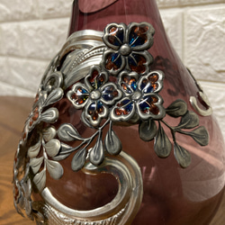 花瓶　メタル　お花　立体　モダン 2枚目の画像