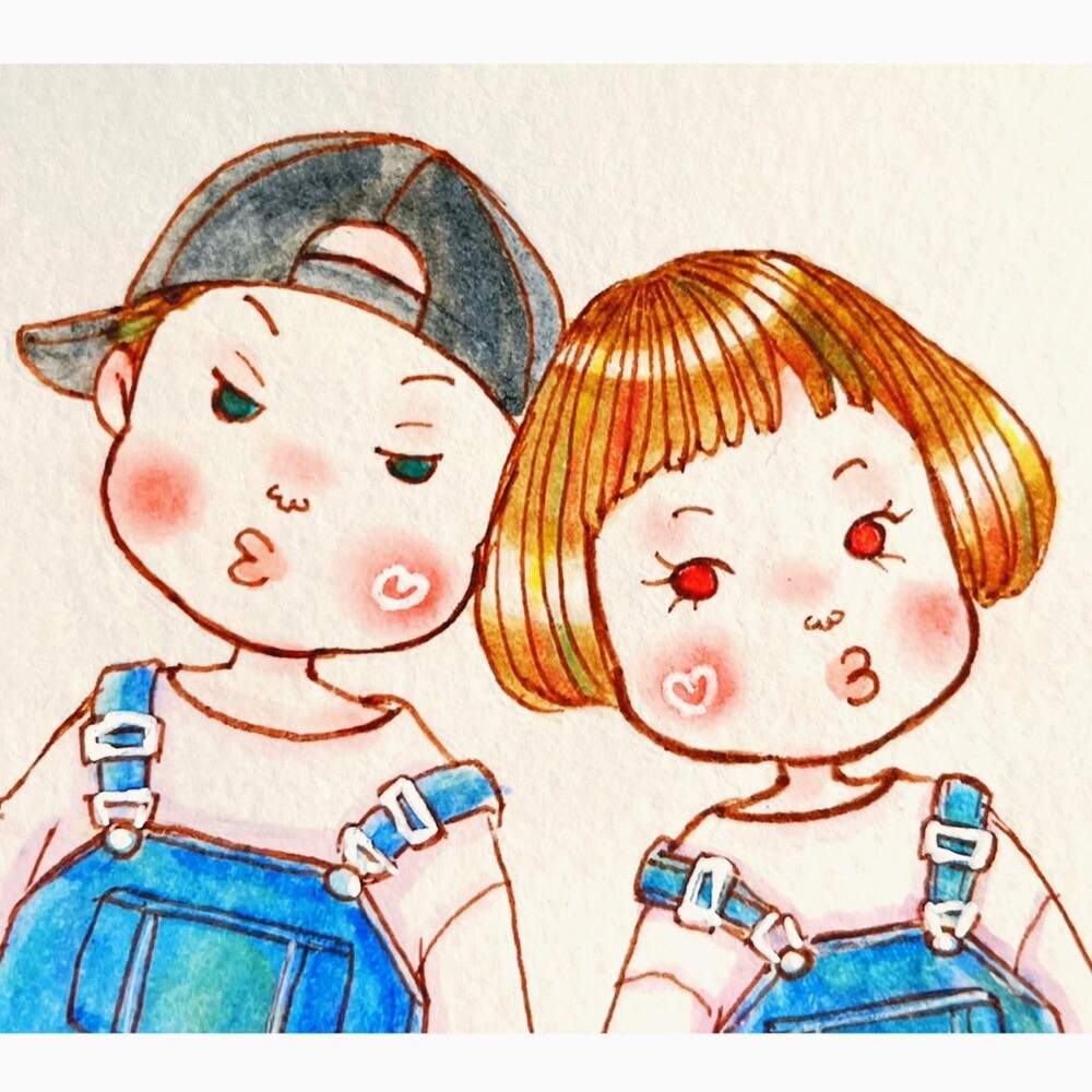 似顔絵付きスリーブ