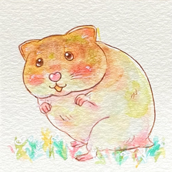 ✾かわいい♡似顔絵イラスト✾ペット✾家族✾動物✾プチギフトに✾インテリアに✾犬✾ミニ額付き 6枚目の画像