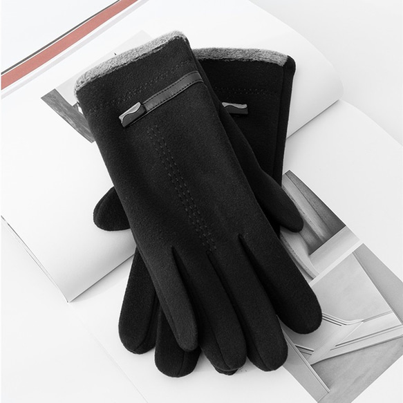 男性用  選べる3色 スマホ対応手袋  クリスマス手袋 防寒 2枚目の画像
