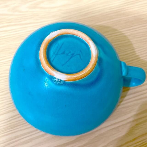 萩原将之　ターコイズ 陶器皿 2枚セット　22cm 9EB74029-1F95-48A8-B026-