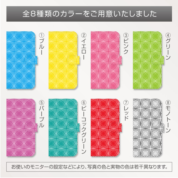 iPhone / Android的相應手機殼 /手帳式日本模式的所有車型 景泰藍 第4張的照片