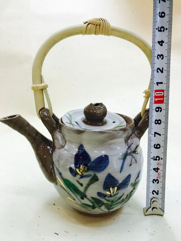 清水寺小茶壺和幾個茶杯一套（藍色） 第4張的照片