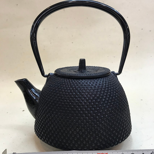 ナンブテッキ 南部 鉄瓶 秋穂作 棗形様 昭和廿九(29)年 茶道具