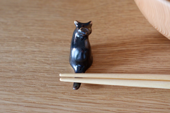 黒猫さんの箸置き 2枚目の画像