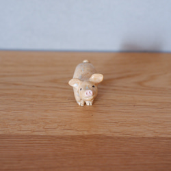 [受注制作] 仔豚さんの置物(白)  オブジェ 6枚目の画像