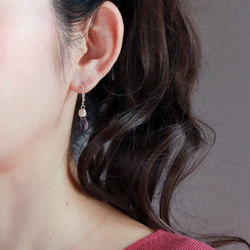 耳環 &amp; 彩色耳環 [type:B] &lt;紫水晶&gt; 第4張的照片