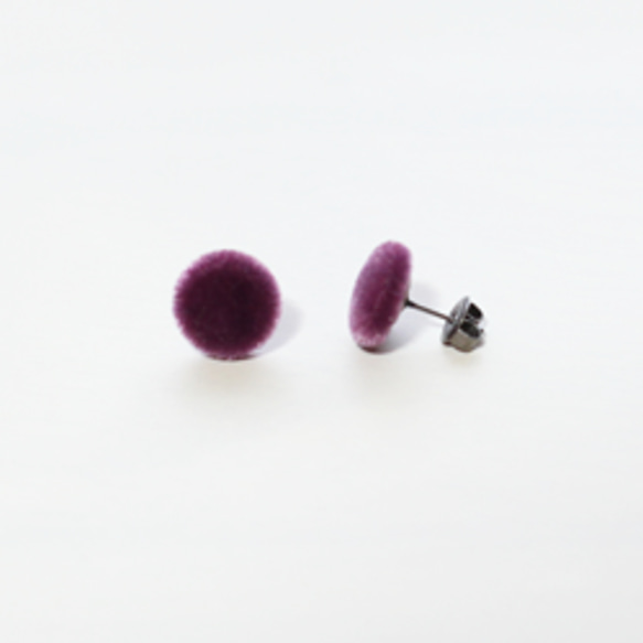 耳環/夾式耳環 tino［purple］ 第3張的照片
