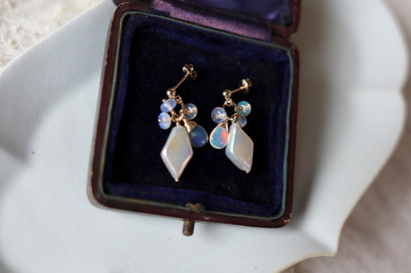 [For ceremonys❤︎] Opal Earrings &amp; Earrings tipico 第5張的照片