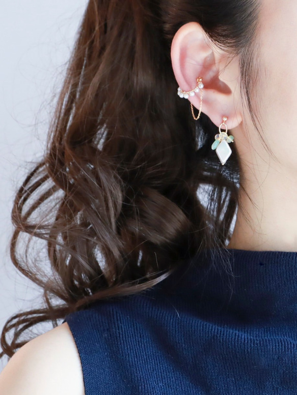 [For ceremonys❤︎] Opal Earrings &amp; Earrings tipico 第1張的照片