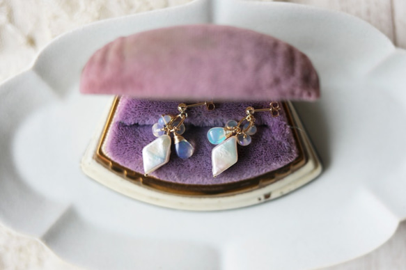 [For ceremonys❤︎] Opal Earrings &amp; Earrings tipico 第9張的照片