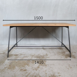 [F.E Table]送料無料  ホワイトオーク テーブル ダイニングテーブル 無垢材 家族向け 150cm -141- 3枚目の画像