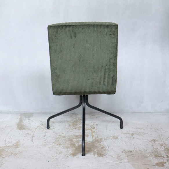 [LV Chair]高さ調整 椅子 チェア 昇降式 帆布 コーデュロイ アイアン カウンターチェア -210- 8枚目の画像