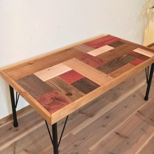 パッチワークデザイン テーブル 天板 家具