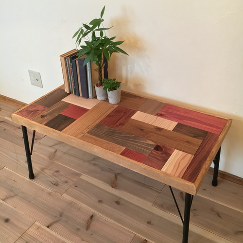 ！　Patchwork Low Table ！古材貼りローテーブル Patchwork Low Table ！古材貼りローテーブル