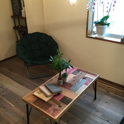 Patchwork Table パッチワーク テーブル ローテーブル 鉄脚 ロー