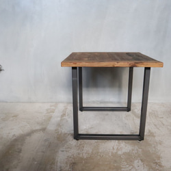 [Vintage Square Table]送料無料 テーブル アイアン リビングテーブル カフェ 古材 ‐38‐ 3枚目の画像