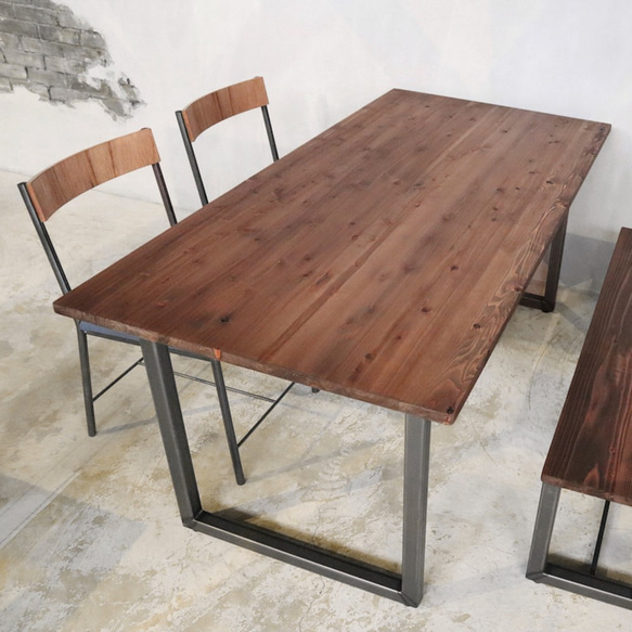 [Sugi  Dining Table B-Type]送料無料 ダイニングテーブル 150cm スギ アイアン ‐36‐ 6枚目の画像