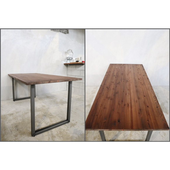 [Sugi  Dining Table B-Type]送料無料 ダイニングテーブル 150cm スギ アイアン ‐36‐ 7枚目の画像