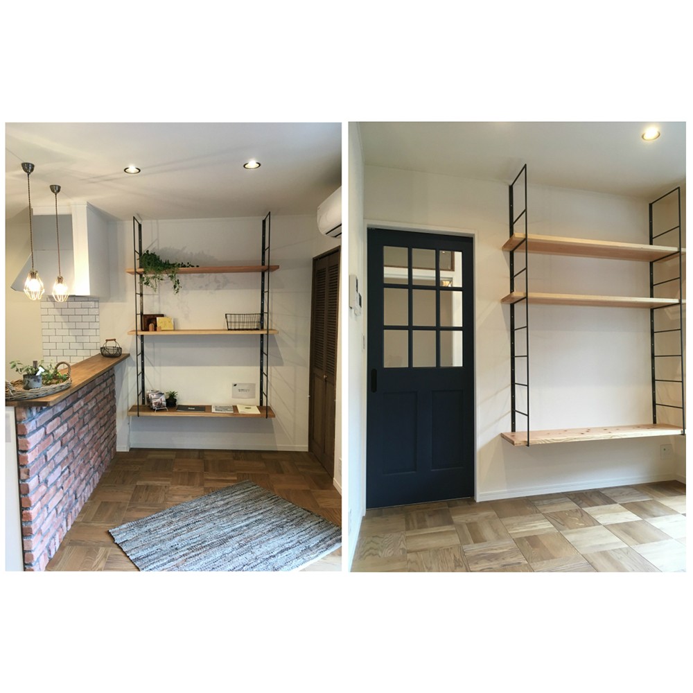 ＼送料無料／[Iron Wall Shelf(ES 200)]ウォールシェルフ 壁面収納 テレビ台 カフェ ‐42‐
