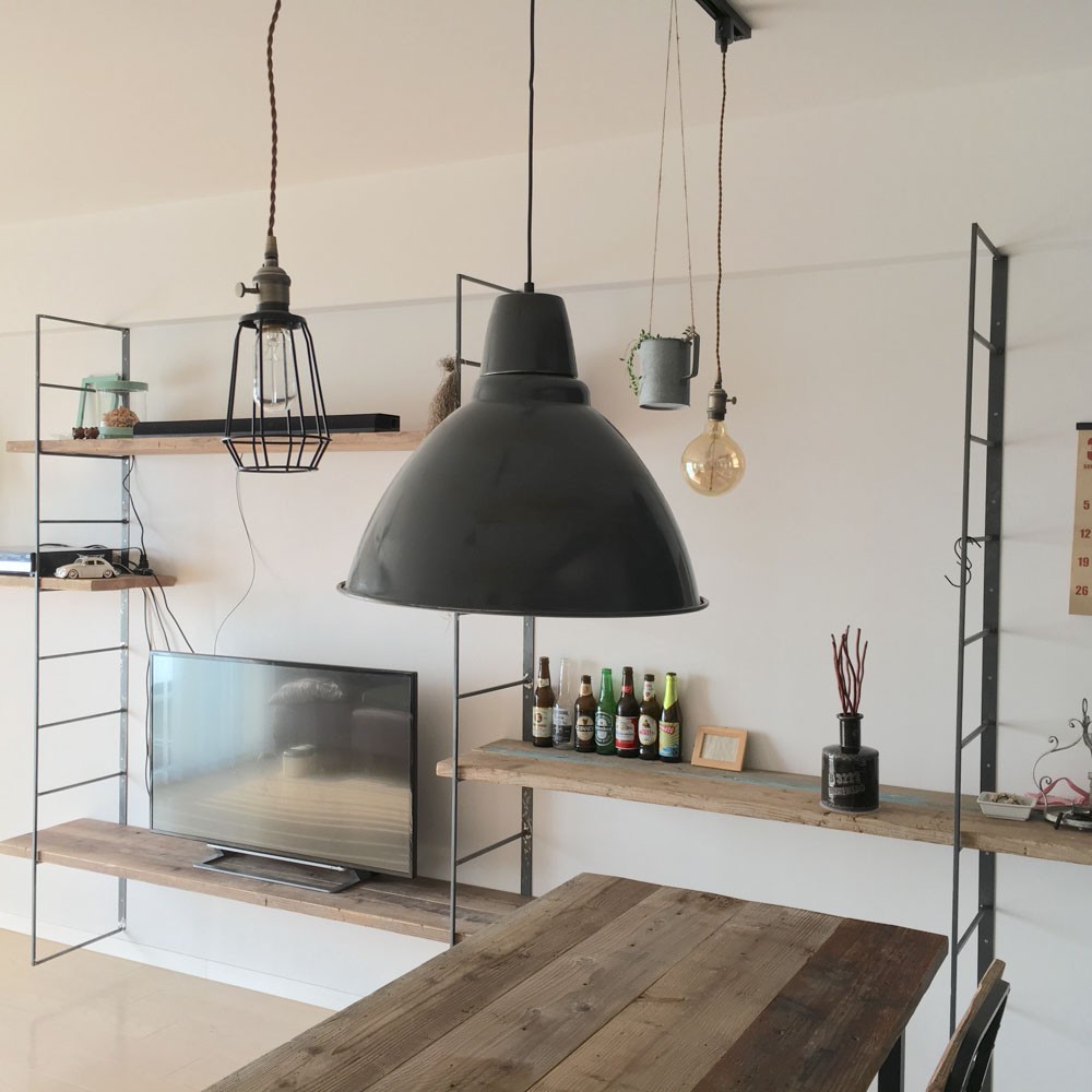 ＼送料無料／[Iron Wall Shelf(ES 200)]ウォールシェルフ 壁面収納 テレビ台 カフェ ‐42‐