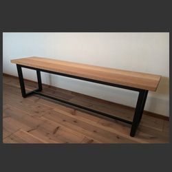 [Oak Dining Bench B-Type]送料無料 ダイニングベンチ 120cm ホワイトオーク ‐28‐ 6枚目の画像