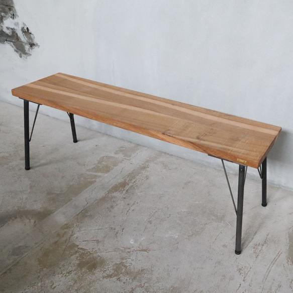 [Oak Dining Bench A-Type]送料無料 ダイニングベンチ 120cm ホワイトオーク ‐25‐ 4枚目の画像