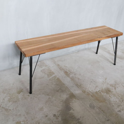 [Oak Dining Bench A-Type]送料無料 ダイニングベンチ 120cm ホワイトオーク ‐25‐ 5枚目の画像