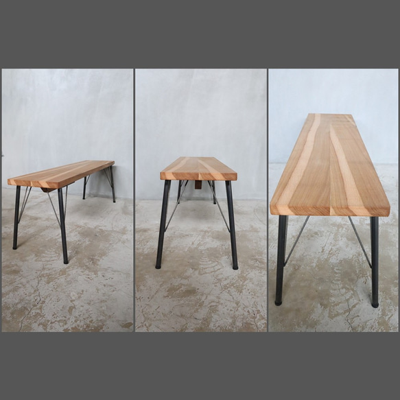 [Oak Dining Bench A-Type]送料無料 ダイニングベンチ 120cm ホワイトオーク ‐25‐ 7枚目の画像