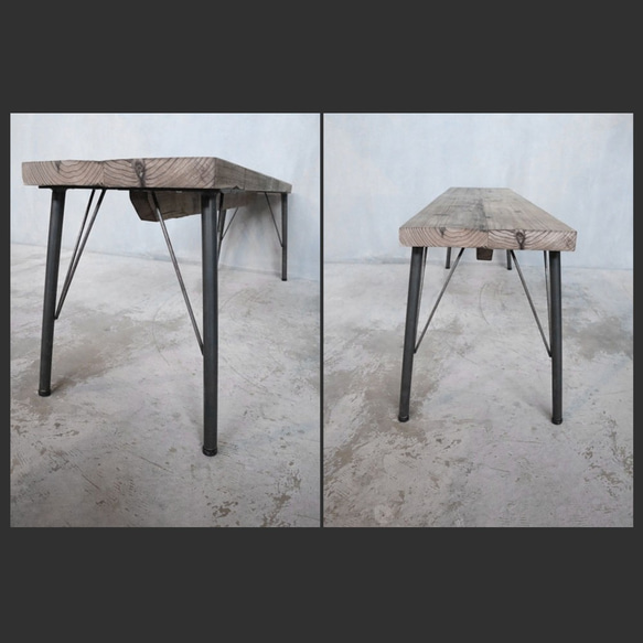 [Vintage Dining Bench A-Type]送料無料 ダイニングベンチ 古材 -73- 5枚目の画像