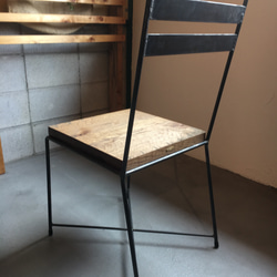 [Oak S,T Chair]ダイニングチェア アイアン オーク シンプル 3枚目の画像