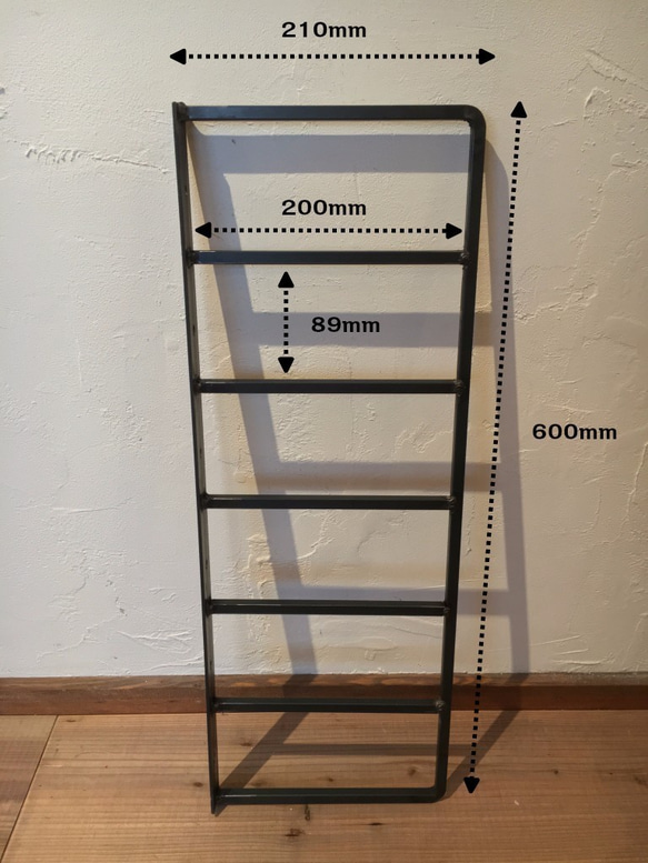 細川様オーダーページ[Iron Wall Shelf ・Iron Wall Rack  セット] 2枚目の画像