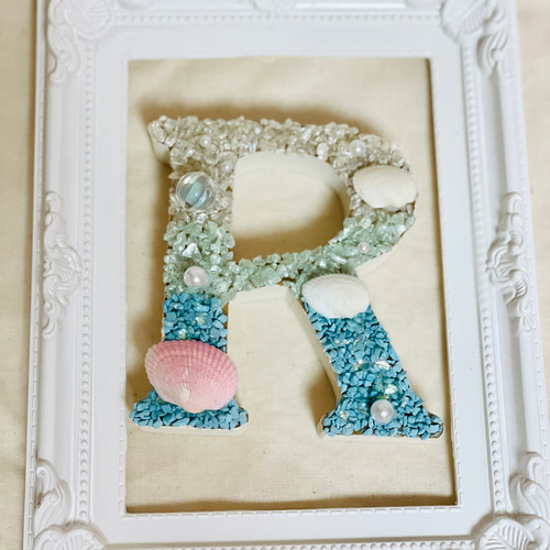 マリン風アルファベットオブジェ 立体・オブジェ yuzunari to 通販