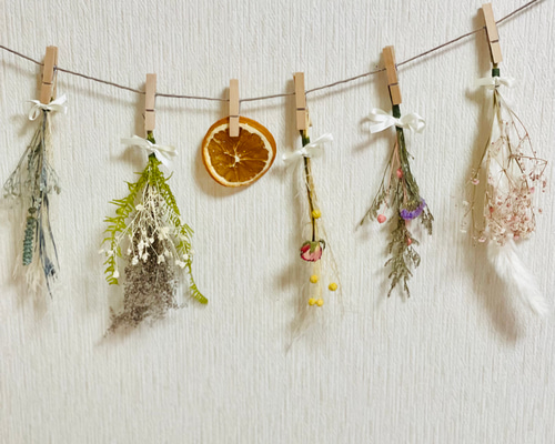 ♡ドライフラワーガーランド♡オーダー受付♡ ドライフラワーのガーランド ドライフラワー yuzunari to 通販