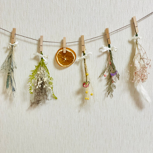 ドライフラワーのガーランド ドライフラワー yuzunari to 通販