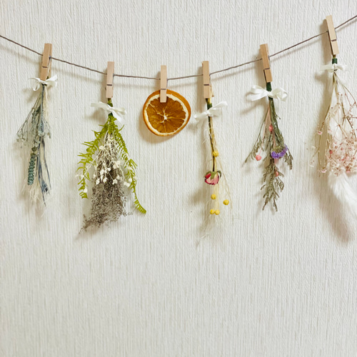 ドライフラワーのガーランド ドライフラワー yuzunari to